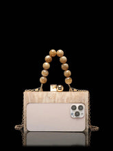 Load image into Gallery viewer, Pearl Crossbody Handbag With Pearl Chain Strap