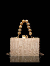 Load image into Gallery viewer, Pearl Crossbody Handbag With Pearl Chain Strap