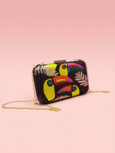 Load image into Gallery viewer, Toucan Rhinestone Inlaid Chain Strap Clutch