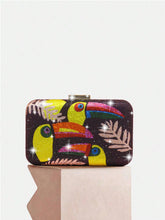 Load image into Gallery viewer, Toucan Rhinestone Inlaid Chain Strap Clutch