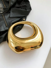 Load image into Gallery viewer, Metallic Crescent Handbag