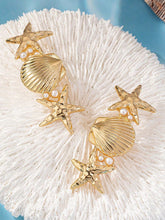 Load image into Gallery viewer, Summer Holiday Sea Starfish Shell Earrings