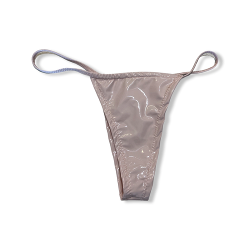 Bottoms #6 Thin String Slide- Mother Of Pearl Latex Collection