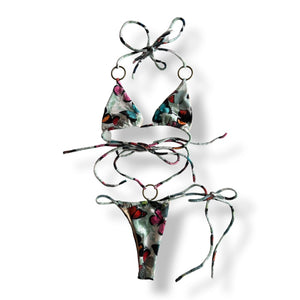 Bottoms #7 Double String With Ring Single Tie- Leopard Safari Collection