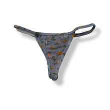 Load image into Gallery viewer, Bottoms #1 Thin Fixed String Thong- Gray Snake Safari Collection