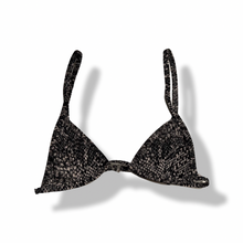Load image into Gallery viewer, Top #3 Triangle T-Shirt Bra - Gray Snake Safari Collection