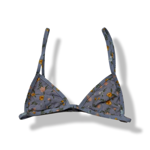 Top #3 Triangle T-Shirt Bra- Snow Flower Florals Collection